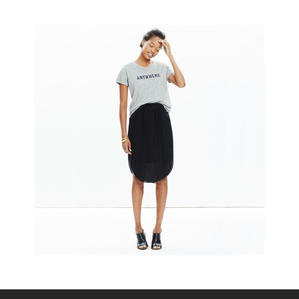 Madewell Island skirt - black, large